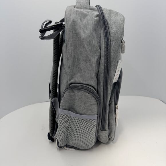 Qulbaby Diaper Bag Backpack Gray with Changing Pad Pockets Compartments NEW - Picture 5 of 16